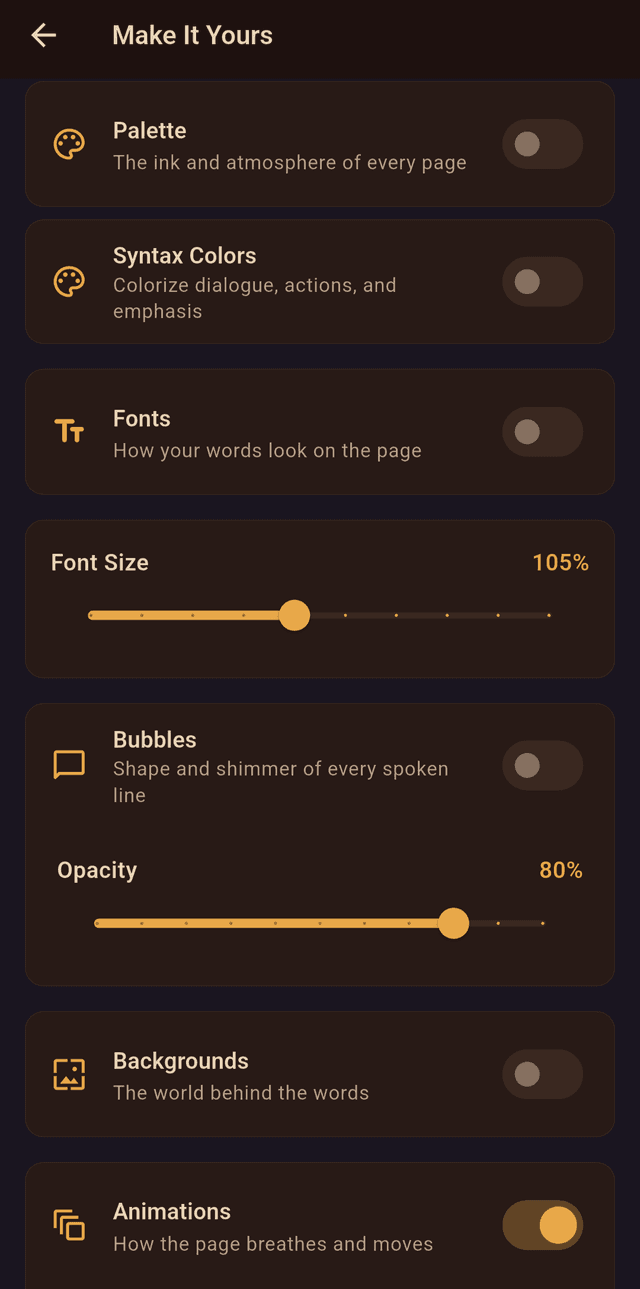 Personalization and theming engine